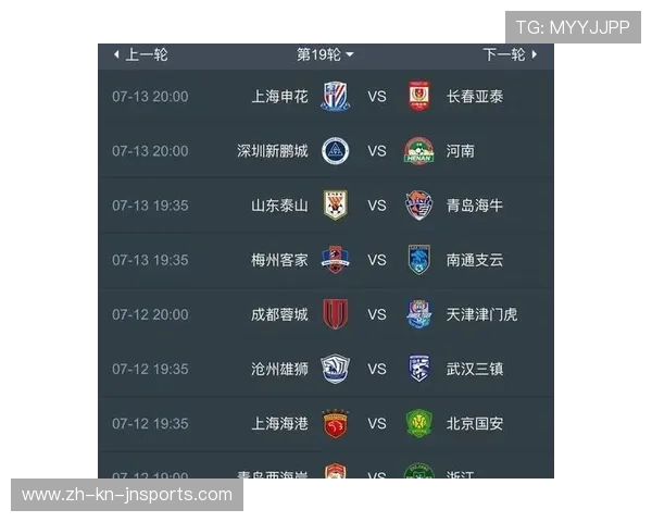 最新赛季中超联赛积分排名实时更新入口